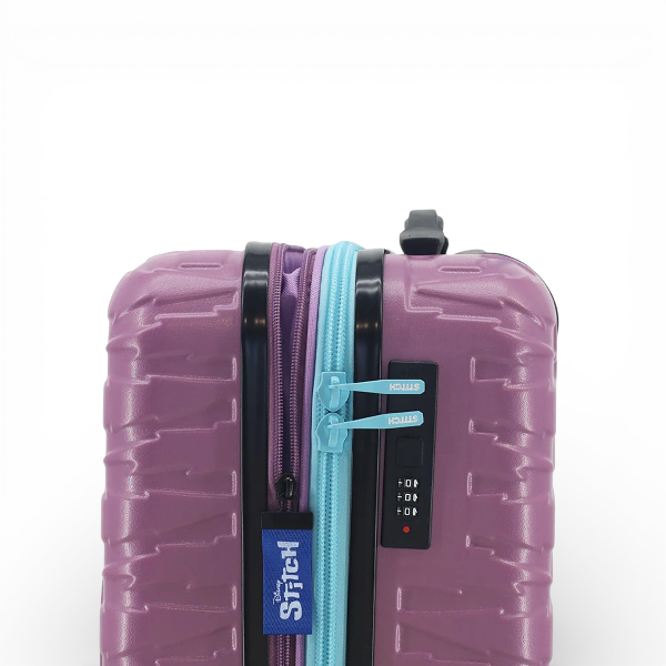 Valija Stitch Tamaño Cabina Carry On 20" Lila