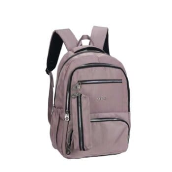 Mochila Oriana 18" Microfibra Con Cartuchera. Colores Varios.