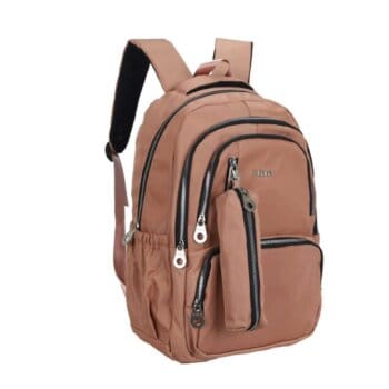 Mochila Oriana 18" Microfibra Con Cartuchera. Colores Varios.