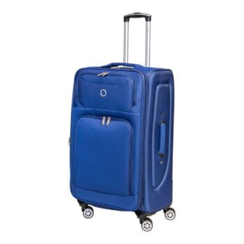 Valija Magenta 28" Tamaño Grande Tela Azul.