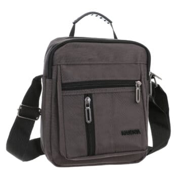 Morral Urbano Magenta Mediano De Lona Dos Divisiones.
