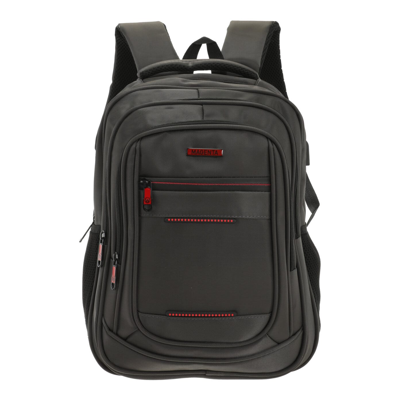 Mochila Magenta Con Porta NotebooK Hasta 17.5". C/Puerto USB.