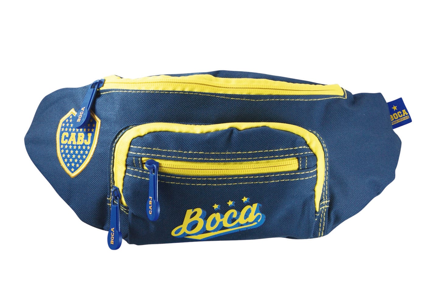 Riñonera Boca Juniors Tela Varios Bolsillos.
