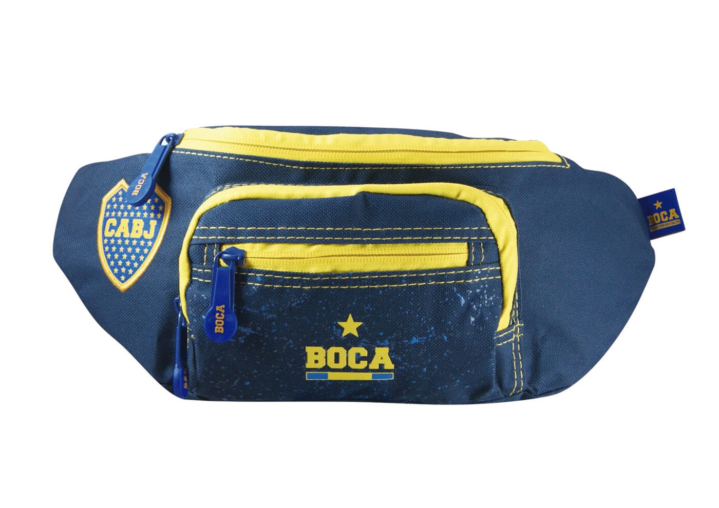 Riñonera Boca Juniors Tela Varios Bolsillos.