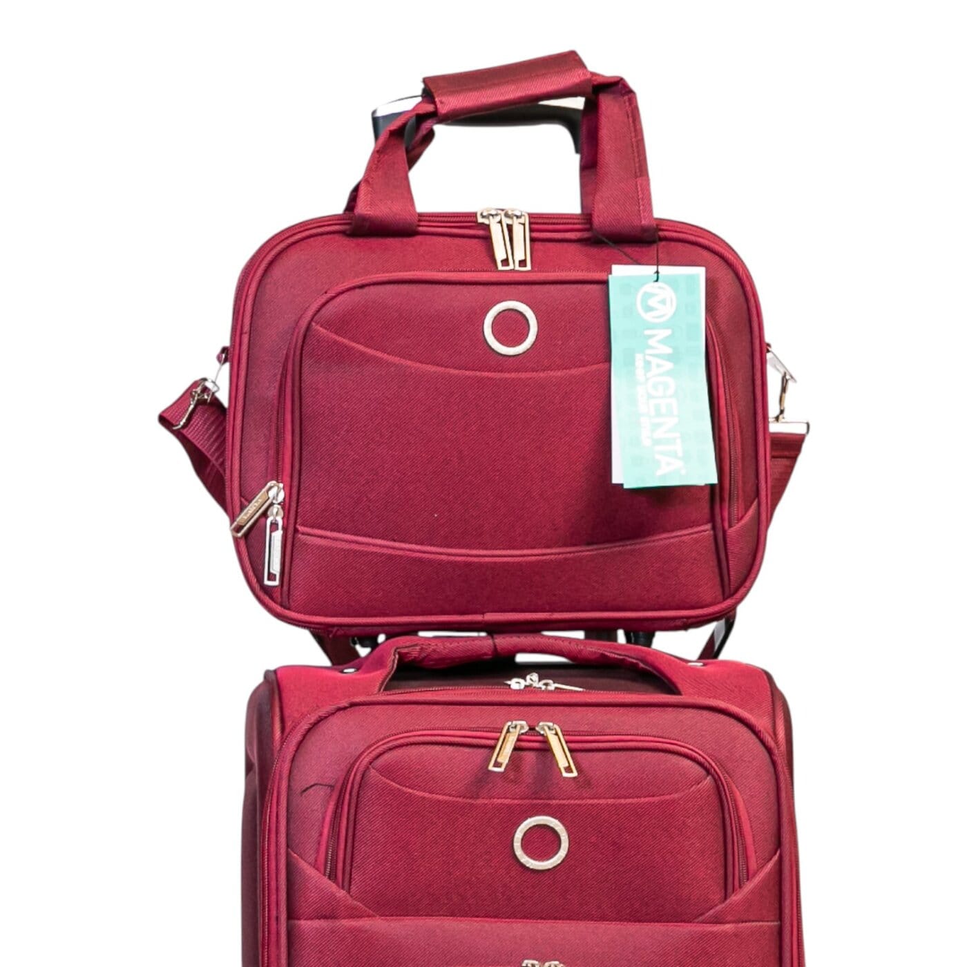 Neceser Armado Magenta Para Viaje Tela Bordo.
