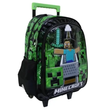 Mochila Minecraft c/c 16". Tamaño Grande.