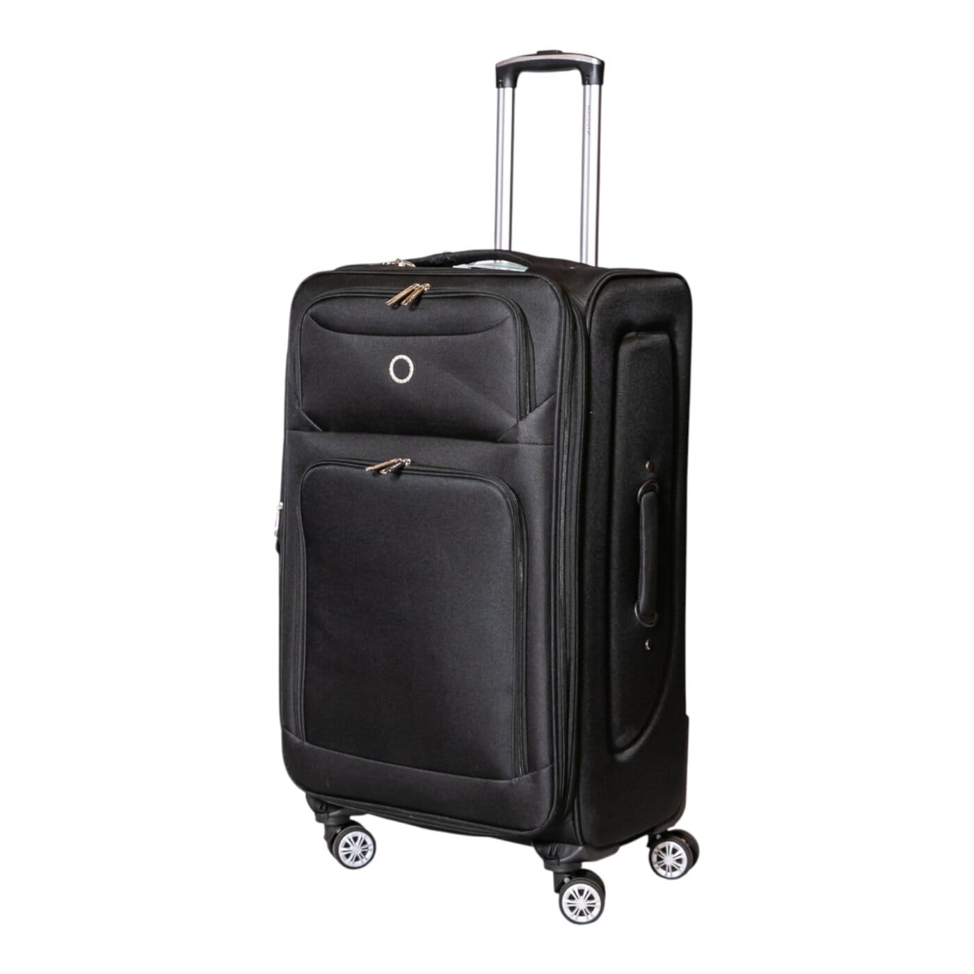 Valija Magenta 28" Tamaño Grande Tela Negra.
