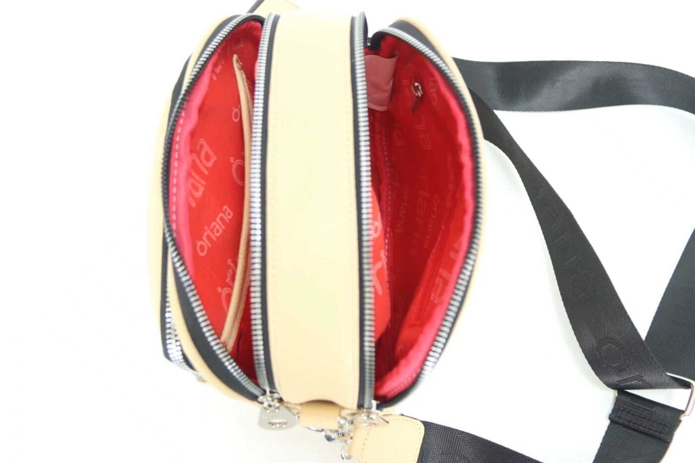 Cartera Oriana Bandolera Eco Cuero. Colores Varios.