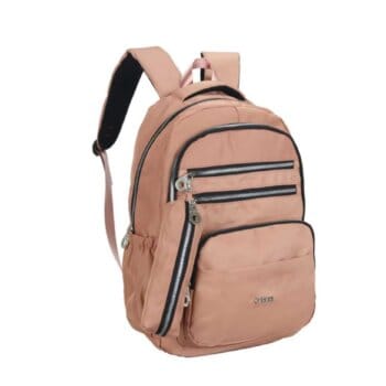 Mochila Oriana 18" Microfibra Con Cartuchera. Colores Varios.