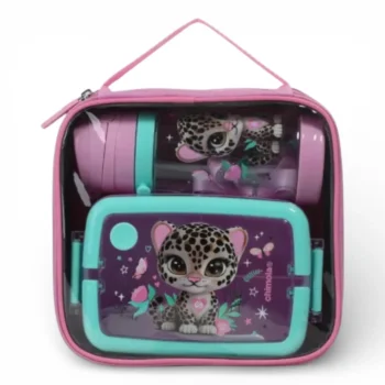 Set Lunchera Chimola Chita, Contiene: Bolso+Lunchera+Botella.