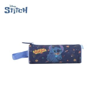 Cartuchera Stitch Forma Tubo Tela Estampada.