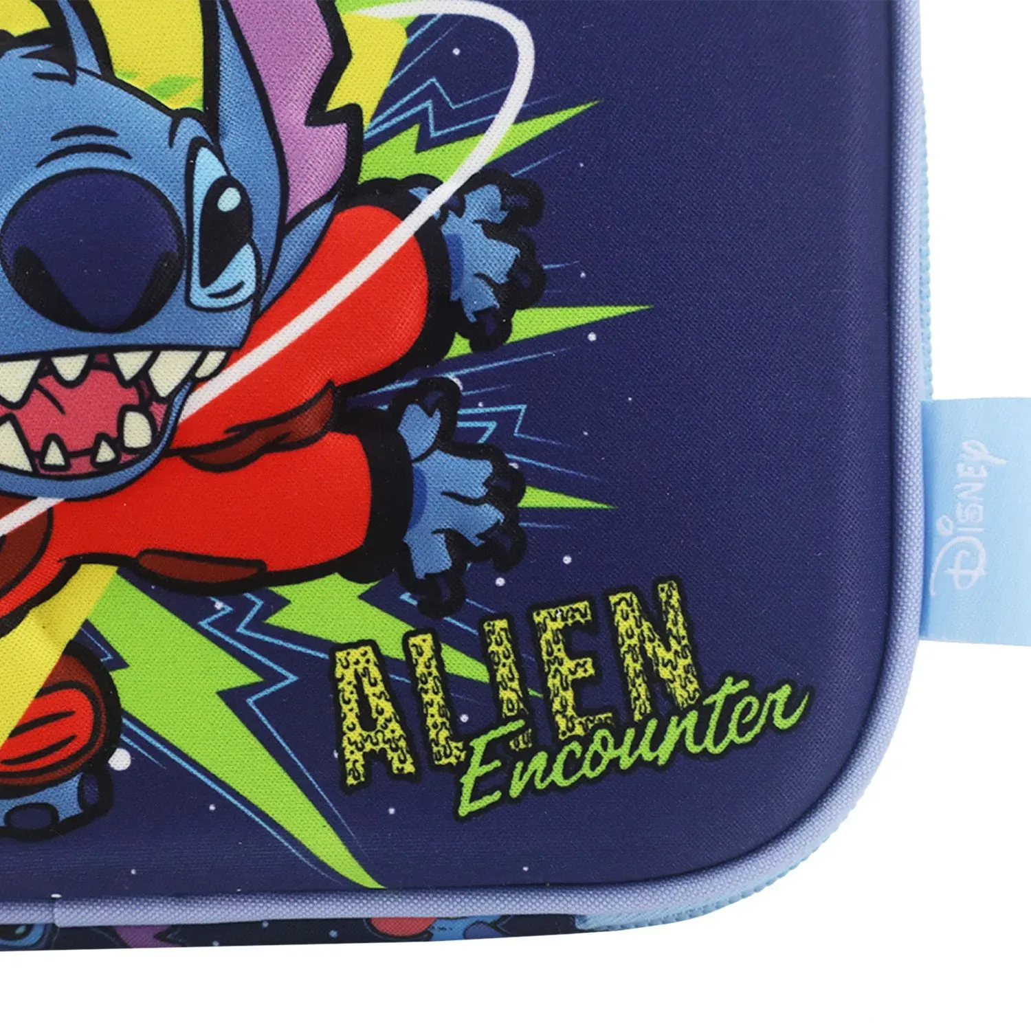 Cartuchera Disney Stitch 1 Piso 3D C/Solapa.