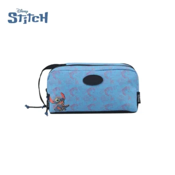 Cartuchera Disney Stitch Dos Compartimentos. Colores Varios.