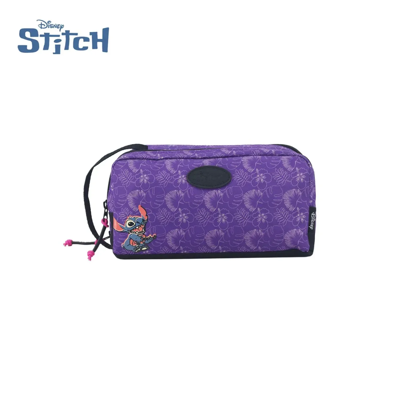 Cartuchera Disney Stitch Dos Compartimentos. Colores Varios.