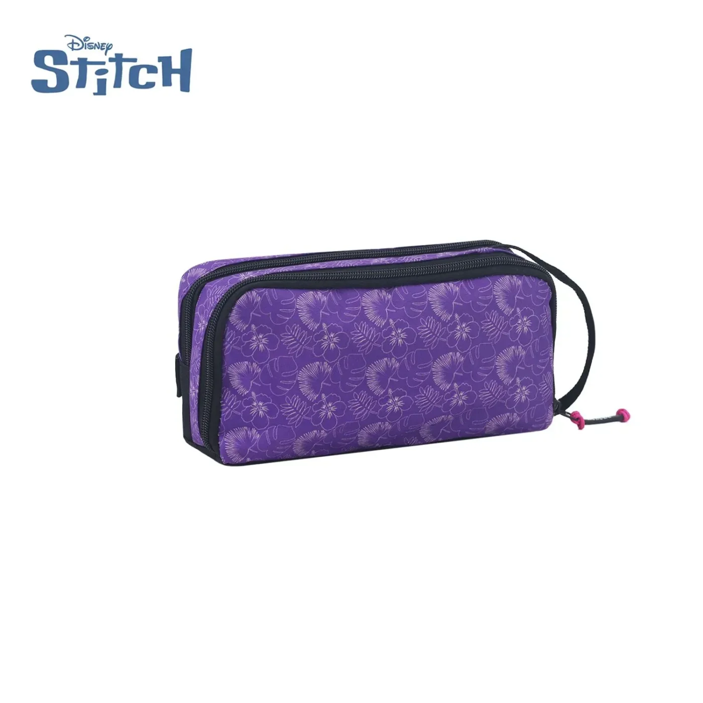 Cartuchera Disney Stitch Dos Compartimentos. Colores Varios.