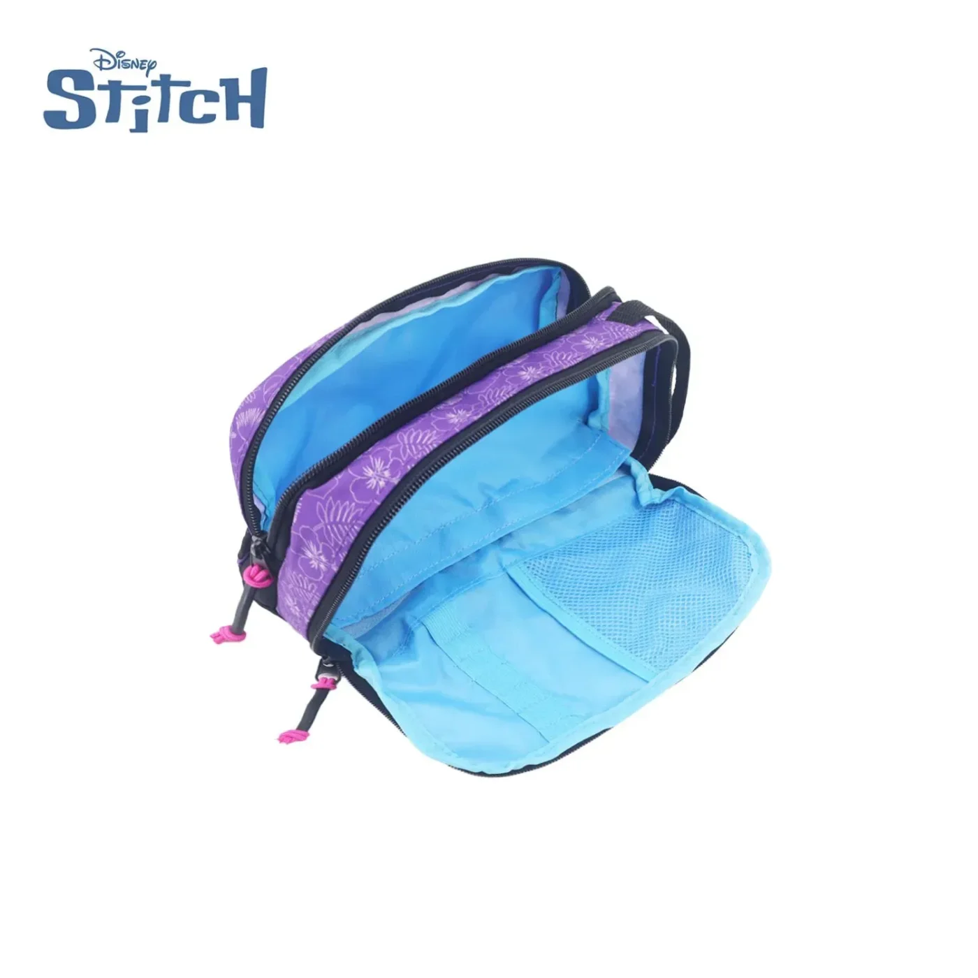 Cartuchera Disney Stitch Dos Compartimentos. Colores Varios.