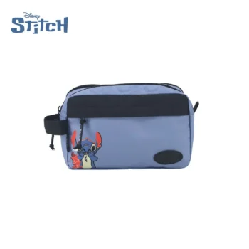 Cartuchera Disney Stitch Dos Compartimentos. Colores Varios.