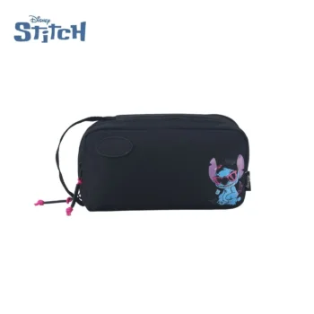 Cartuchera Disney Stitch Dos Compartimentos. Colores Varios.