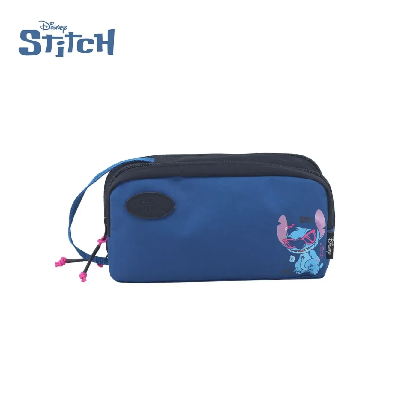Cartuchera Disney Stitch Dos Compartimentos. Colores Varios.