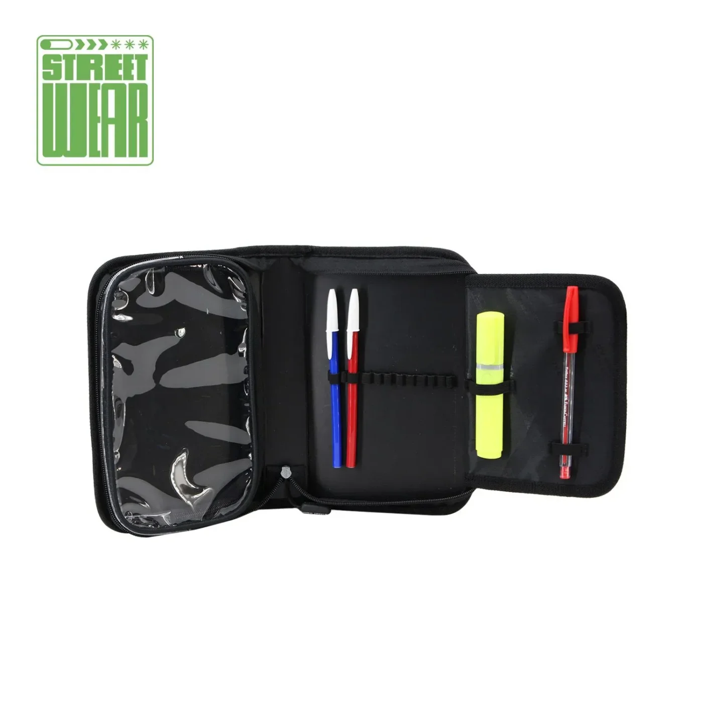 Cartuchera Street Wear Un Piso Extensible. Colores Varios.