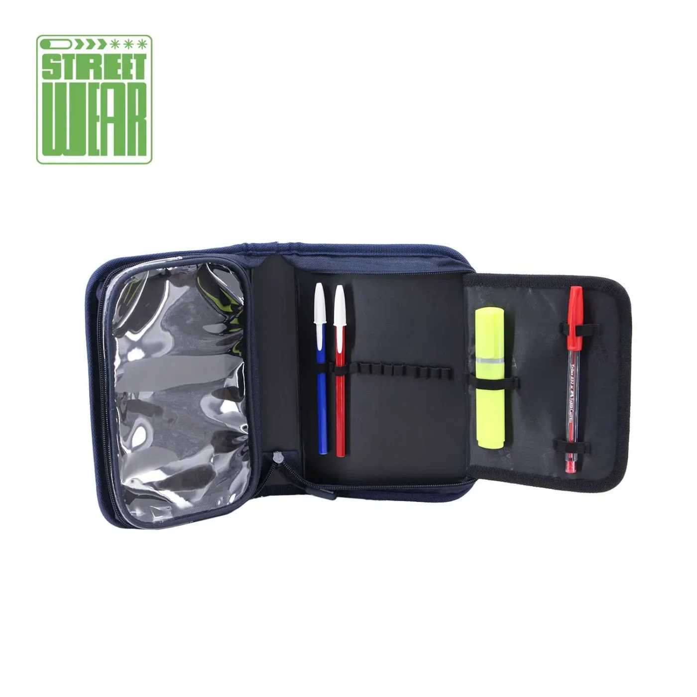 Cartuchera Street Wear Un Piso Extensible. Colores Varios.