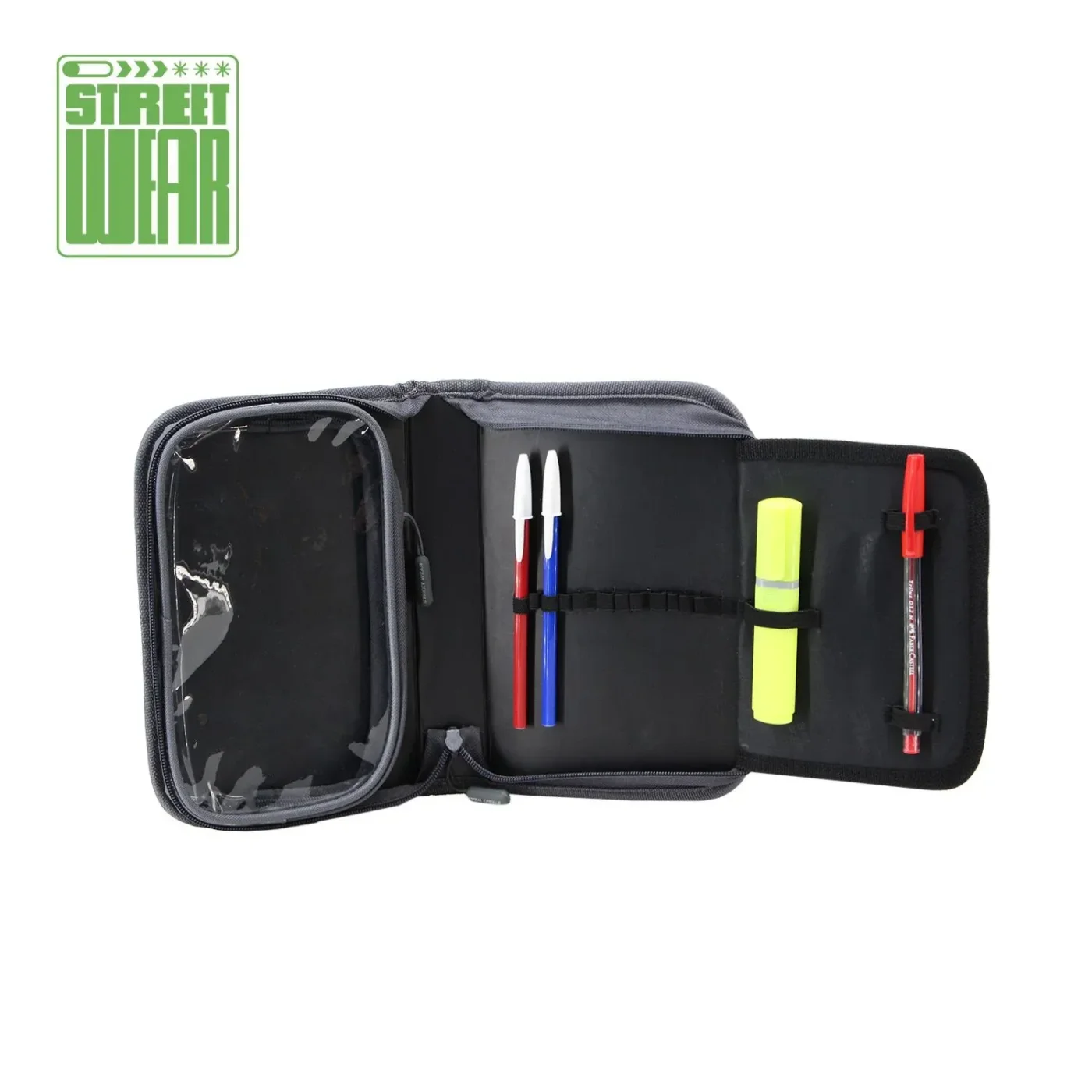 Cartuchera Street Wear Un Piso Extensible. Colores Varios.