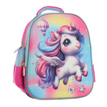 Mochila Magenta "Unicornio" 14" Mediana.