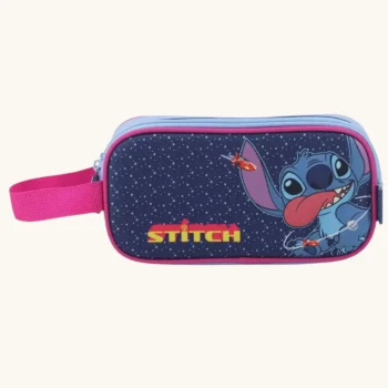 Cartuchera Disney Stitch Dos Compartimentos.