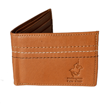 Billetera Wellington Polo Club De Cuero Simple Para Hombre. Colores Varios.