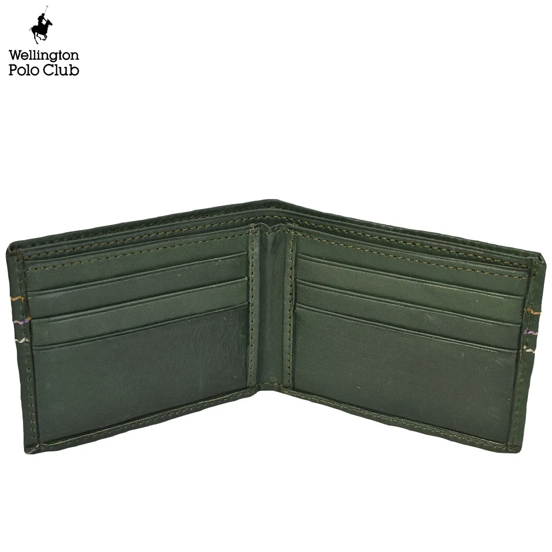 Billetera Wellington Polo Club De Cuero Simple Para Hombre. Colores Varios.
