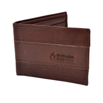 Billetera Wellington Polo Club De Cuero Simple Para Hombre. Colores Varios.