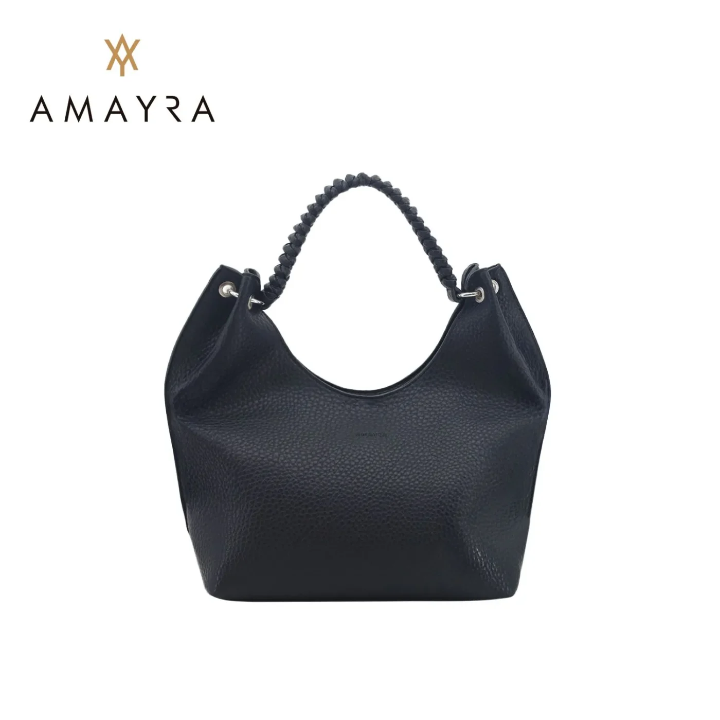 Cartera Amayra Eco Cuero Negra.