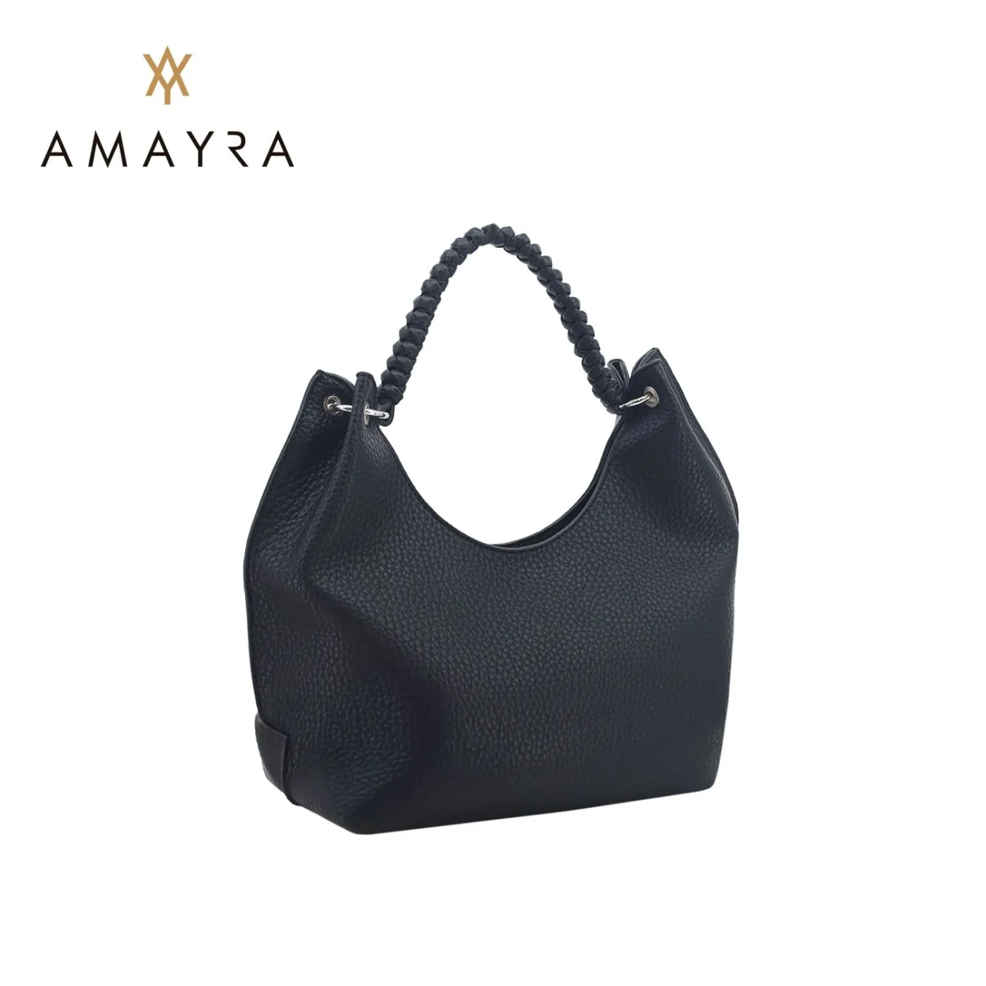 Cartera Amayra Eco Cuero Negra.