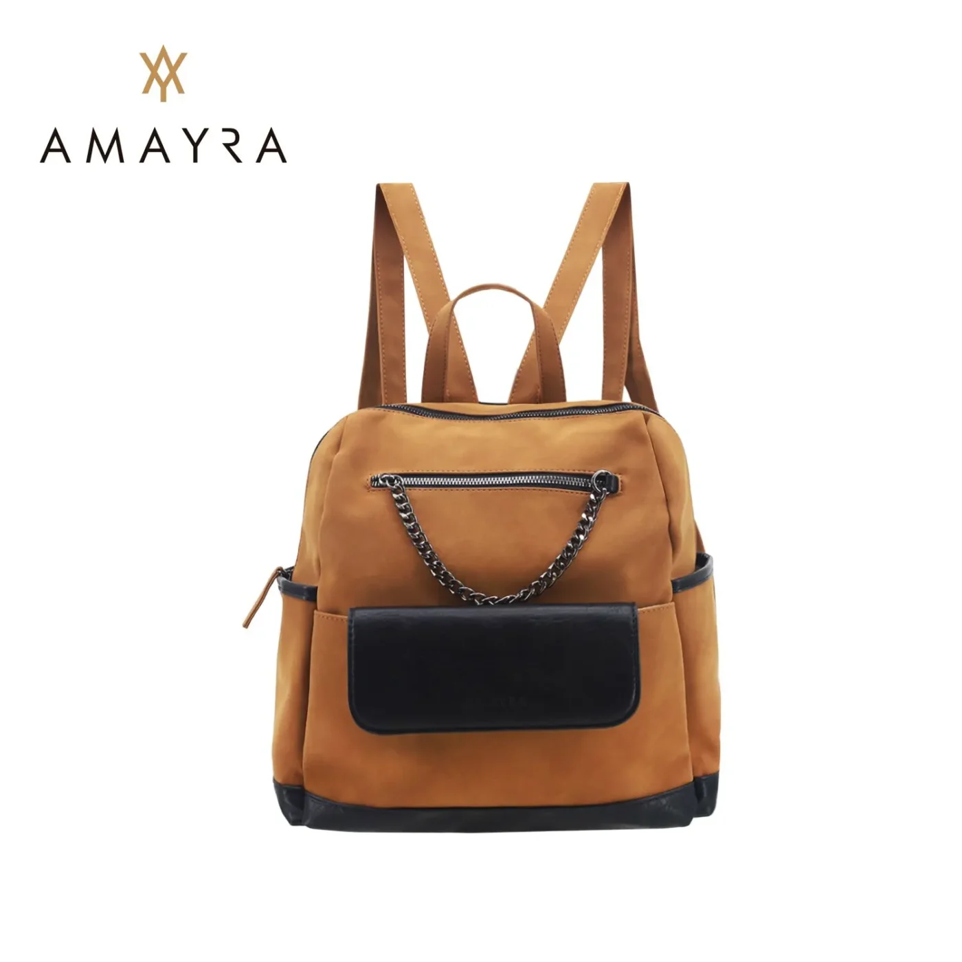 Mochila Amayra Urbana Eco Cuero Vison.