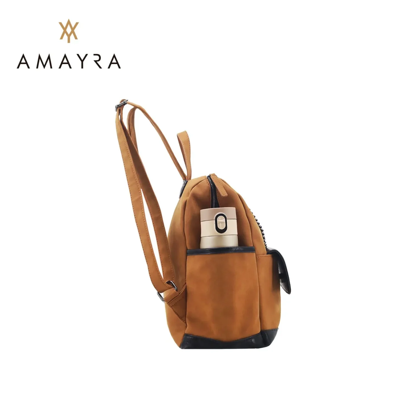 Mochila Amayra Urbana Eco Cuero Vison.