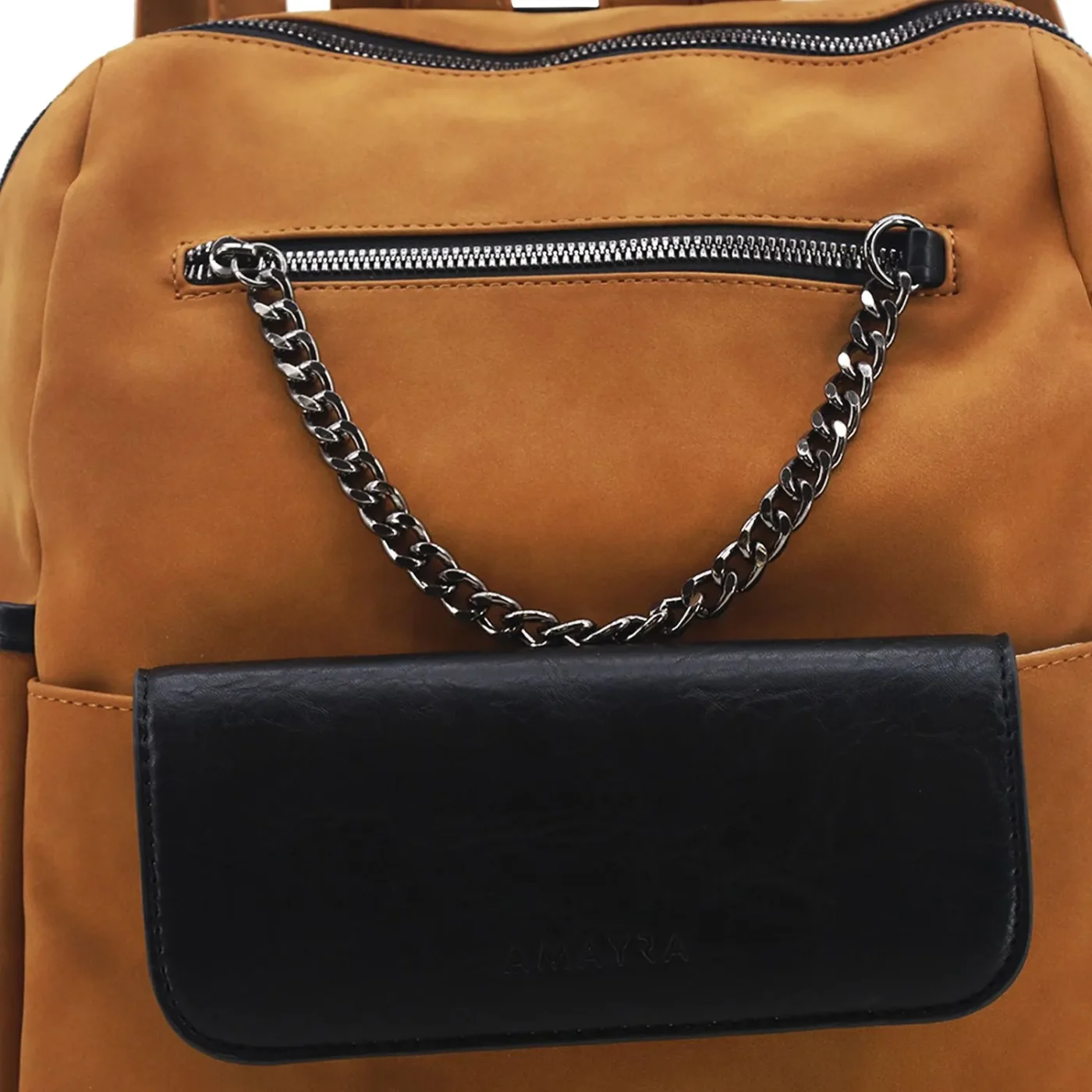 Mochila Amayra Urbana Eco Cuero Vison.