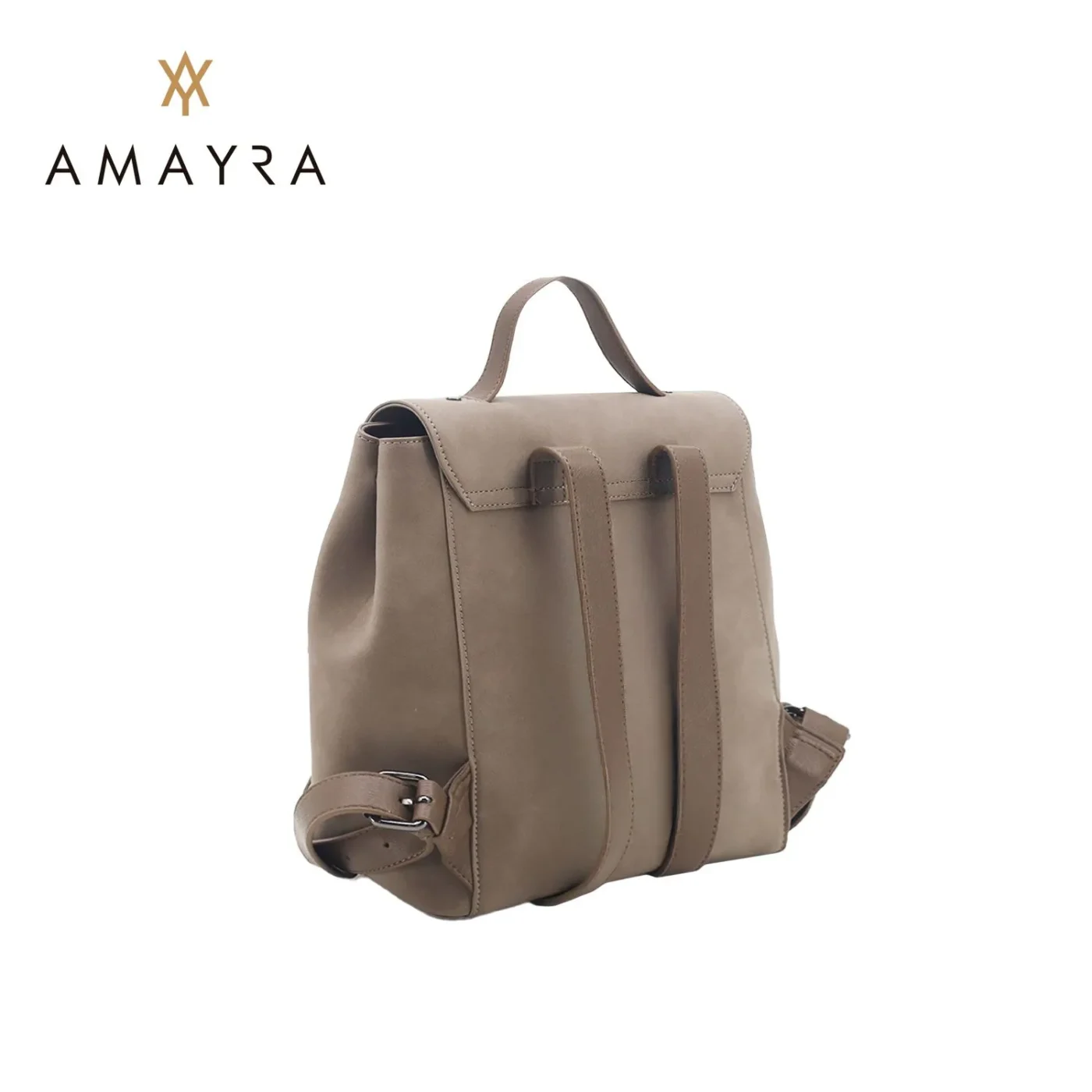 Mochila Amayra Urbana Eco Cuero Color Vison.