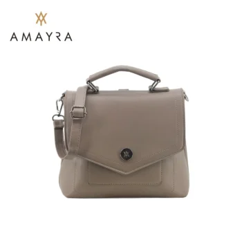 Cartera Bandolera Con Opción a Mochila Dos en Una Color Gris
