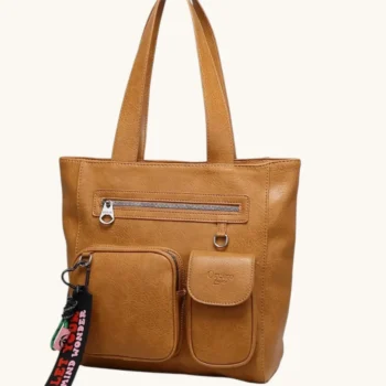 Cartera Las Oreiro Tote Eco Cuero. Negra o Suela.