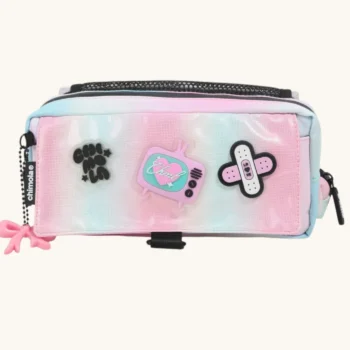 Cartuchera Chimola glowing Agua Marina c/Accesorios.