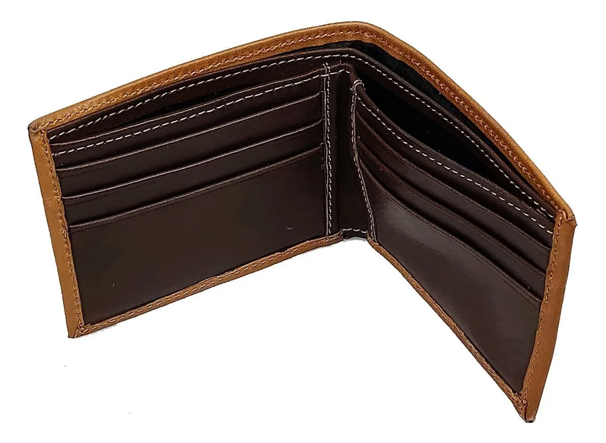 Billetera Wellington Polo Club De Cuero Simple Para Hombre. Colores Varios.