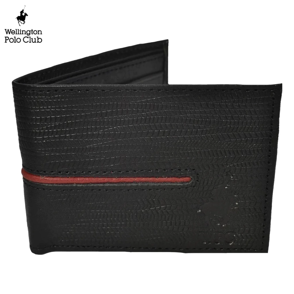 Billetera Wellington Polo Club De Cuero Simple Para Hombre. Colores Varios.