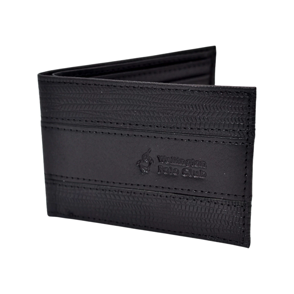 Billetera Wellington Polo Club De Cuero Simple Para Hombre. Colores Varios.
