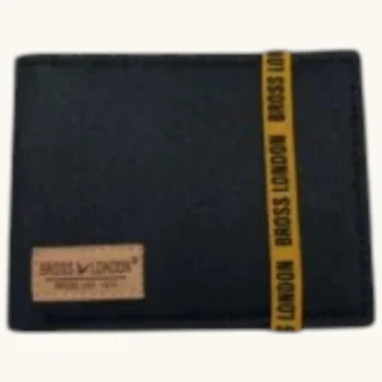 Billetera Bross London De Tela Para Hombre Con Caja