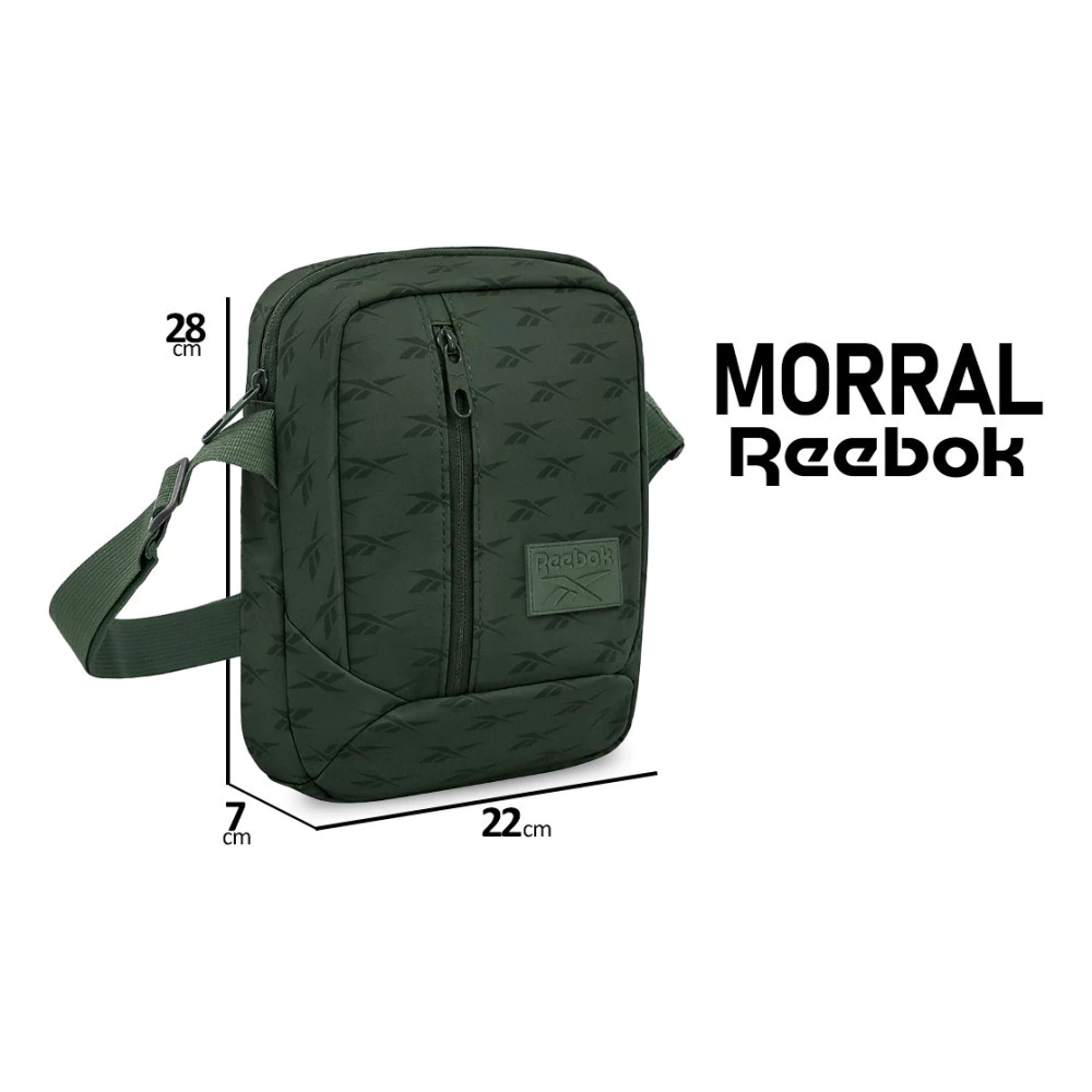 Morral Bandolera Reebok Microfibra estampada Colores Varios