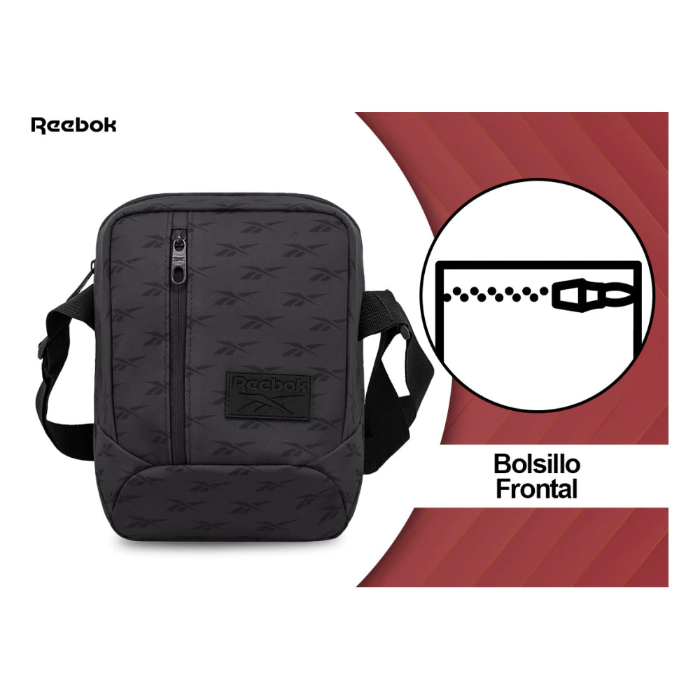 Morral Bandolera Reebok Microfibra estampada Colores Varios