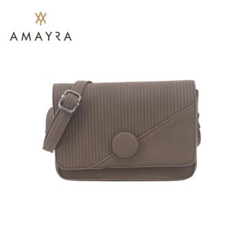 Cartera Amayra Bandolera Eco Cuero Color Cafe