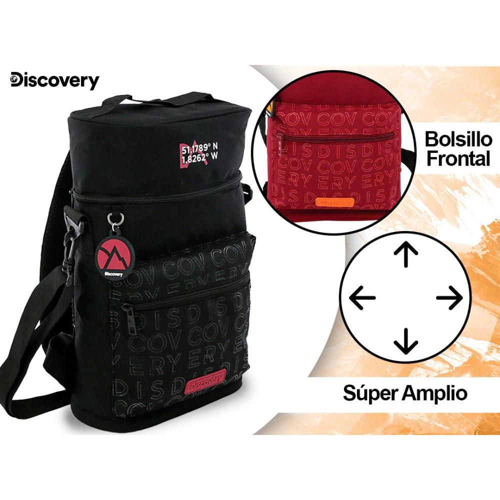 Bolso Mochila Porta Termo Discovery Colores Varios