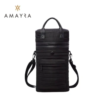 Mochila Porta Termo Amayra Tela Negra