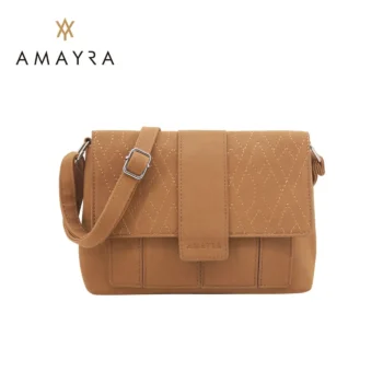 Cartera Amayra Bandolera Simil Gamuza Suela